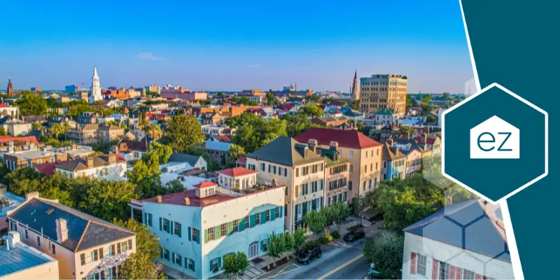 Charleston SC drone view