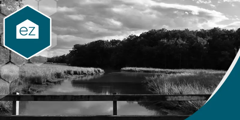black and white photo of Deep Creek
