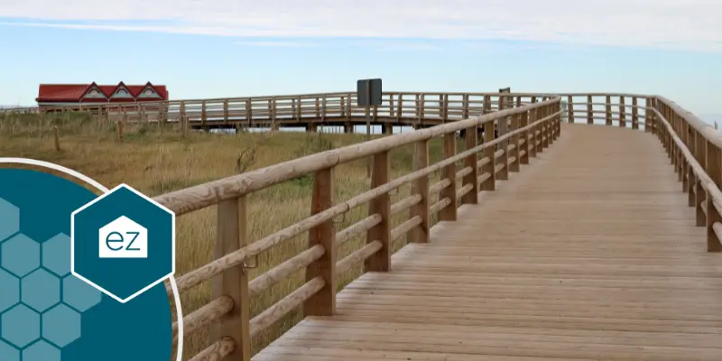 Horry County wooden bridge near the beach
