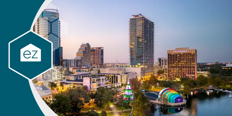 beautiful Downtown Orlando sky view