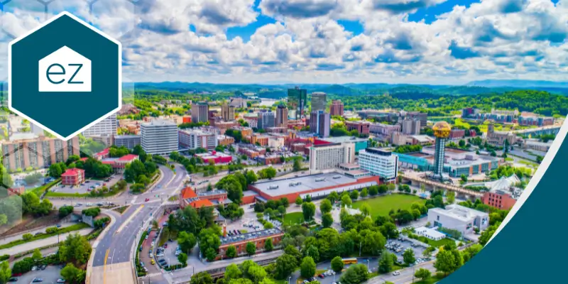 Downtown Knoxville aerial view