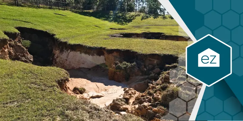sinkhole in an area found in Florida