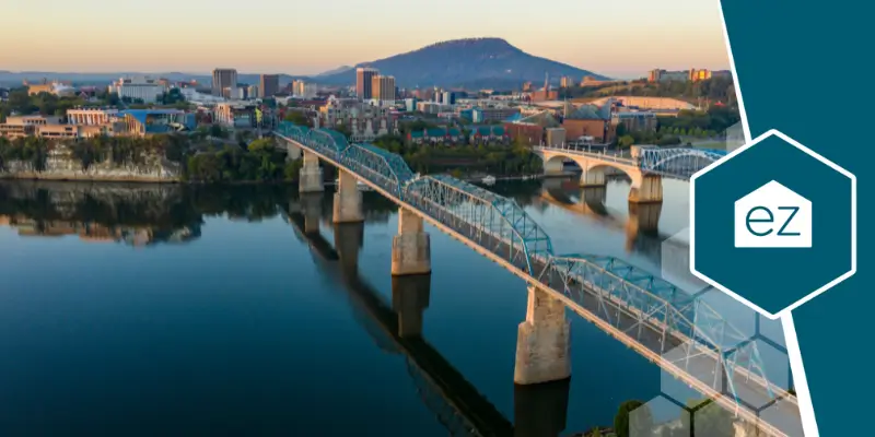 Aerial View of Downtown Chattanooga TN