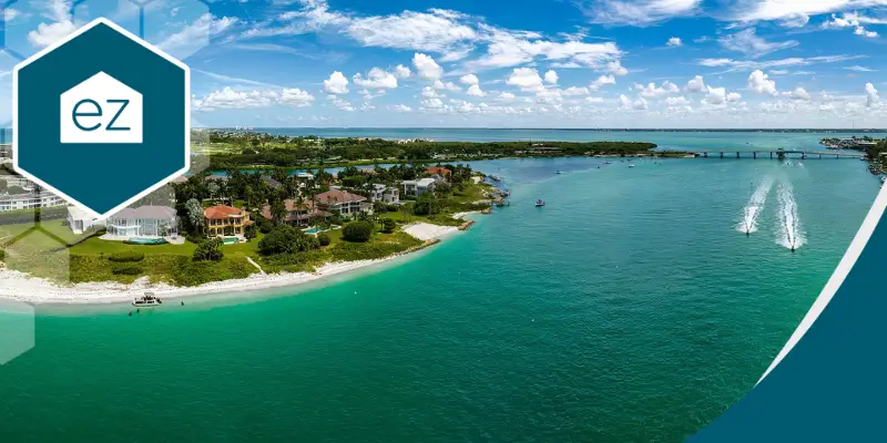 drone view of Longboat Key Florida