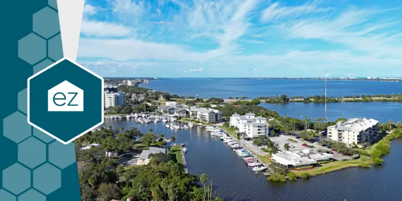 The Mooring drone view, Naples Florida