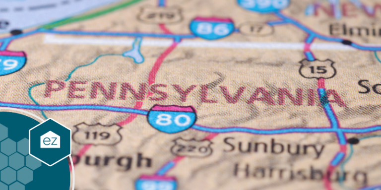 A map representation of Pennsylvania