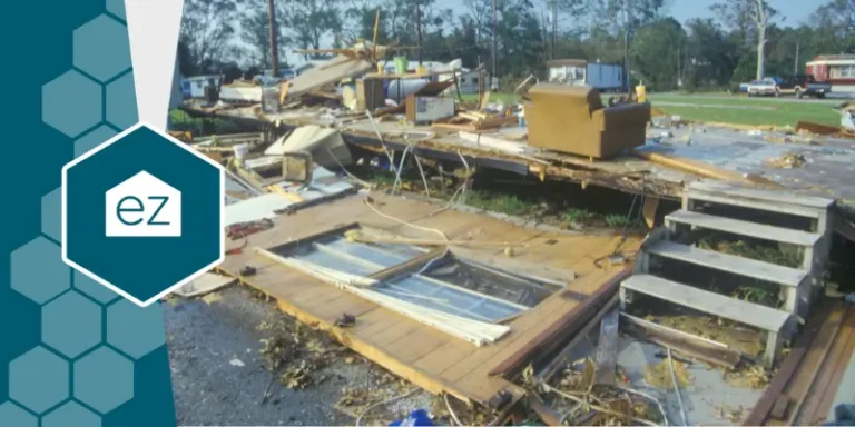 House destroyed by a hurricane