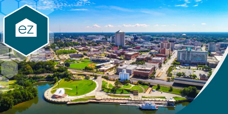 aerial view of Montgomery Alabama