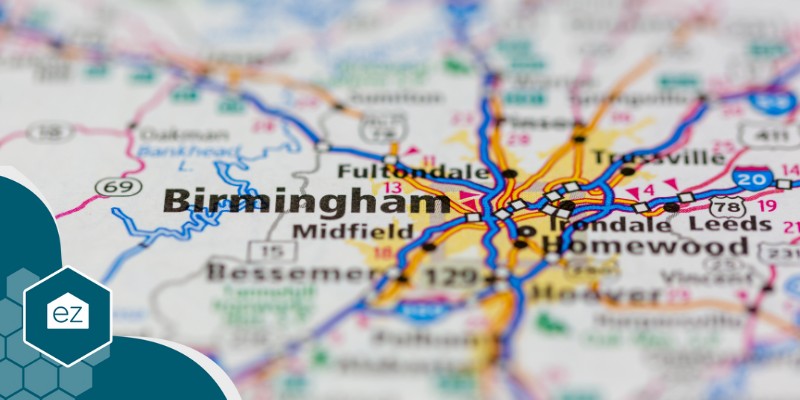 Birmingham AL map