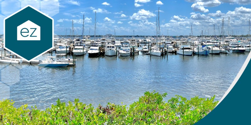 boats near the shore in Port St. Lucie