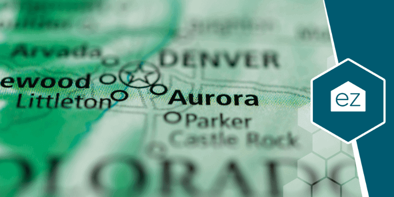 Aurora CO map