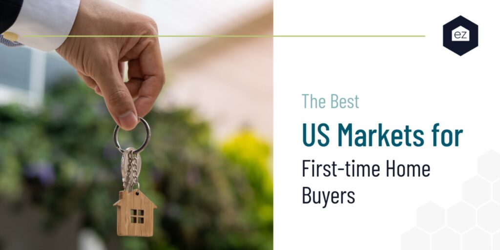 a first time home buyer holding a key to his house