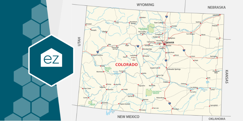 Colorado maps with different regions