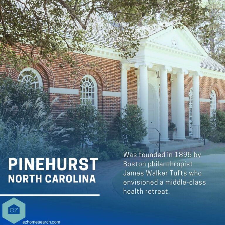 Pinehurst NC founded by James Walker Tufts