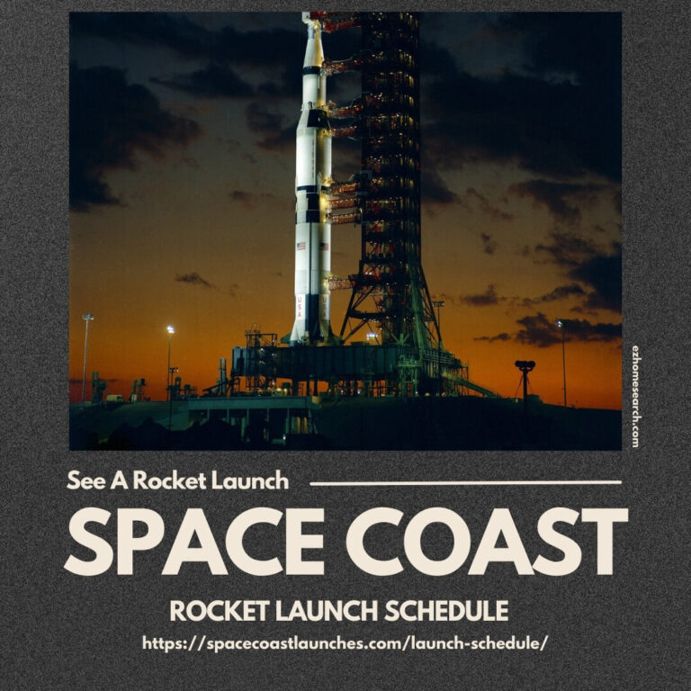 Rocket launch schedule in space coast