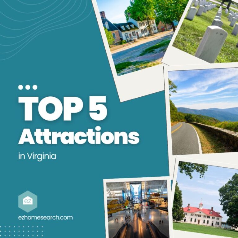 Top 5 attractions in Virginia