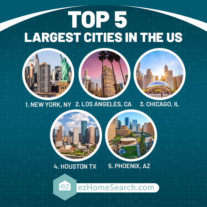 US Top 5 largest cities