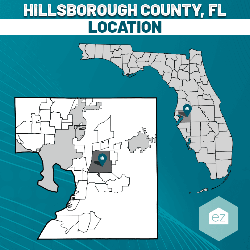 Hillsborough county and Brandon FL map