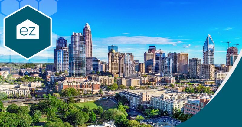 uptown charlotte aerial view