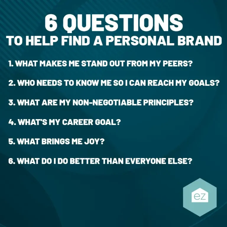 6 Questions to help you find a personal brand