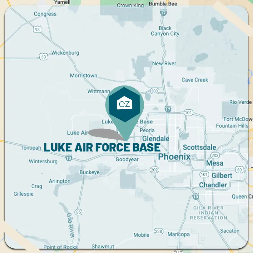 Luke Airforce Base map location