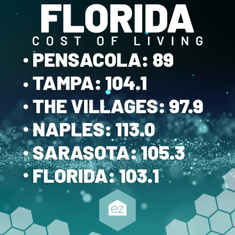 Florida Cost of Living Chart comparison