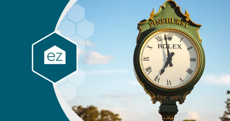 Pinehurst golf and clock