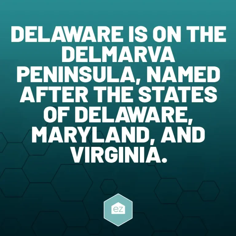 Delaware is on the Delmarva Peninsula
