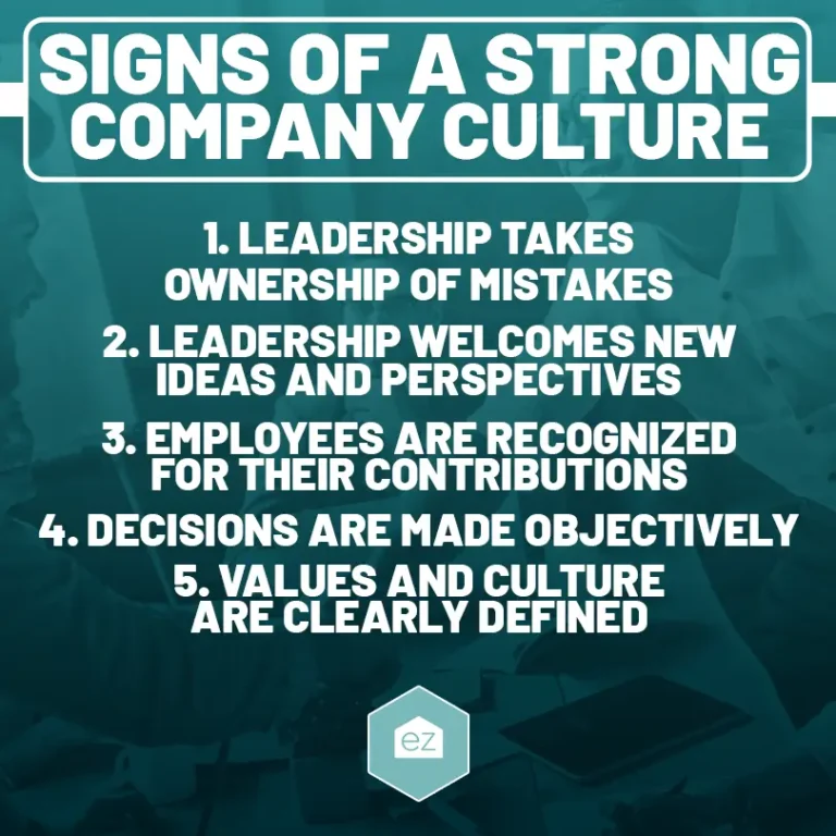 5 signs of a strong company culture
