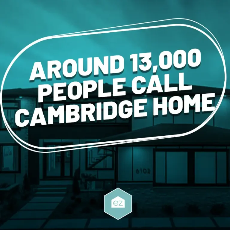 around 13,000 people call Cambridge home