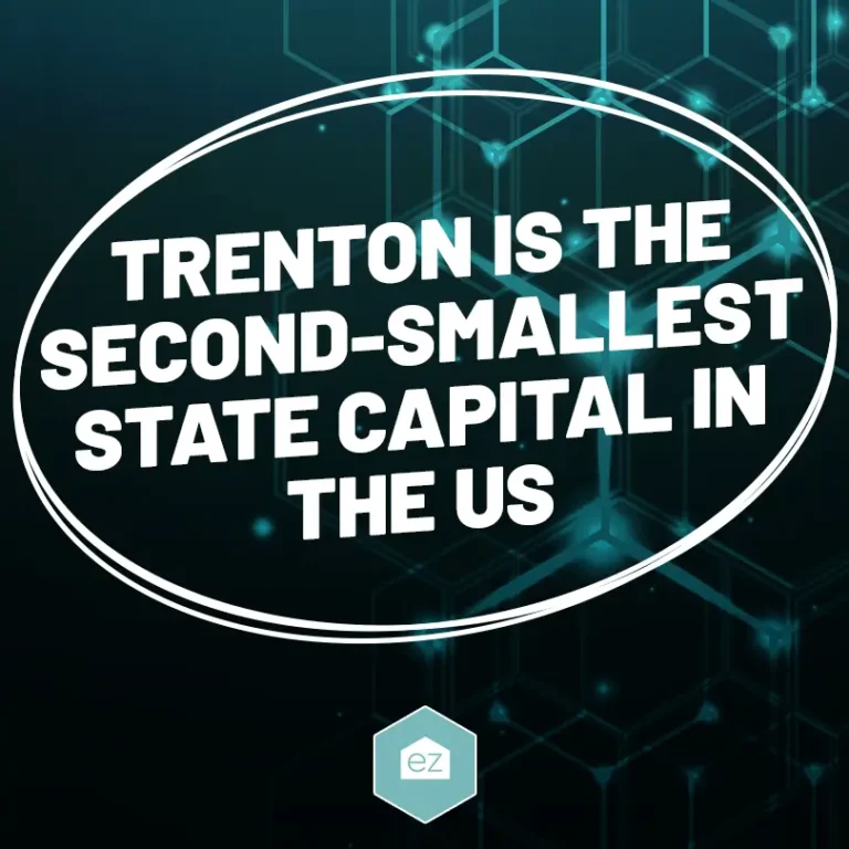 trenton is the second-smallest state capital in the US