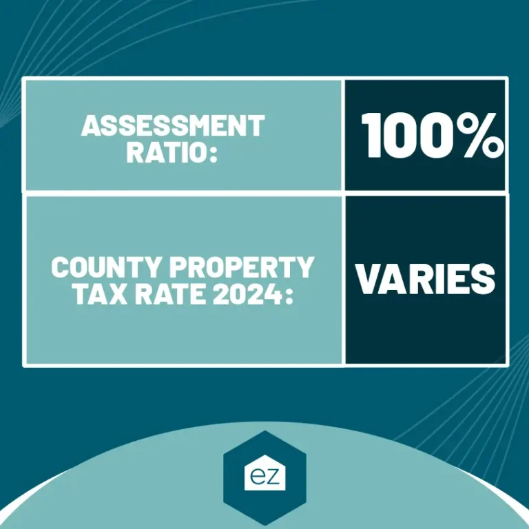 New Castle County property assessment ratio is 100% and property tax rate in 2024 varies