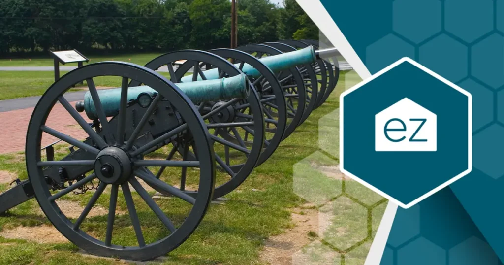 Cannon artillery in Maryland