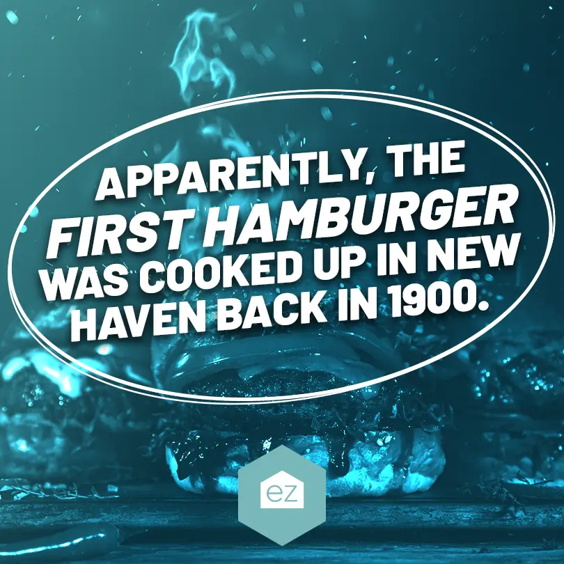 First Hamburger was cooked in New Haven back in 1900