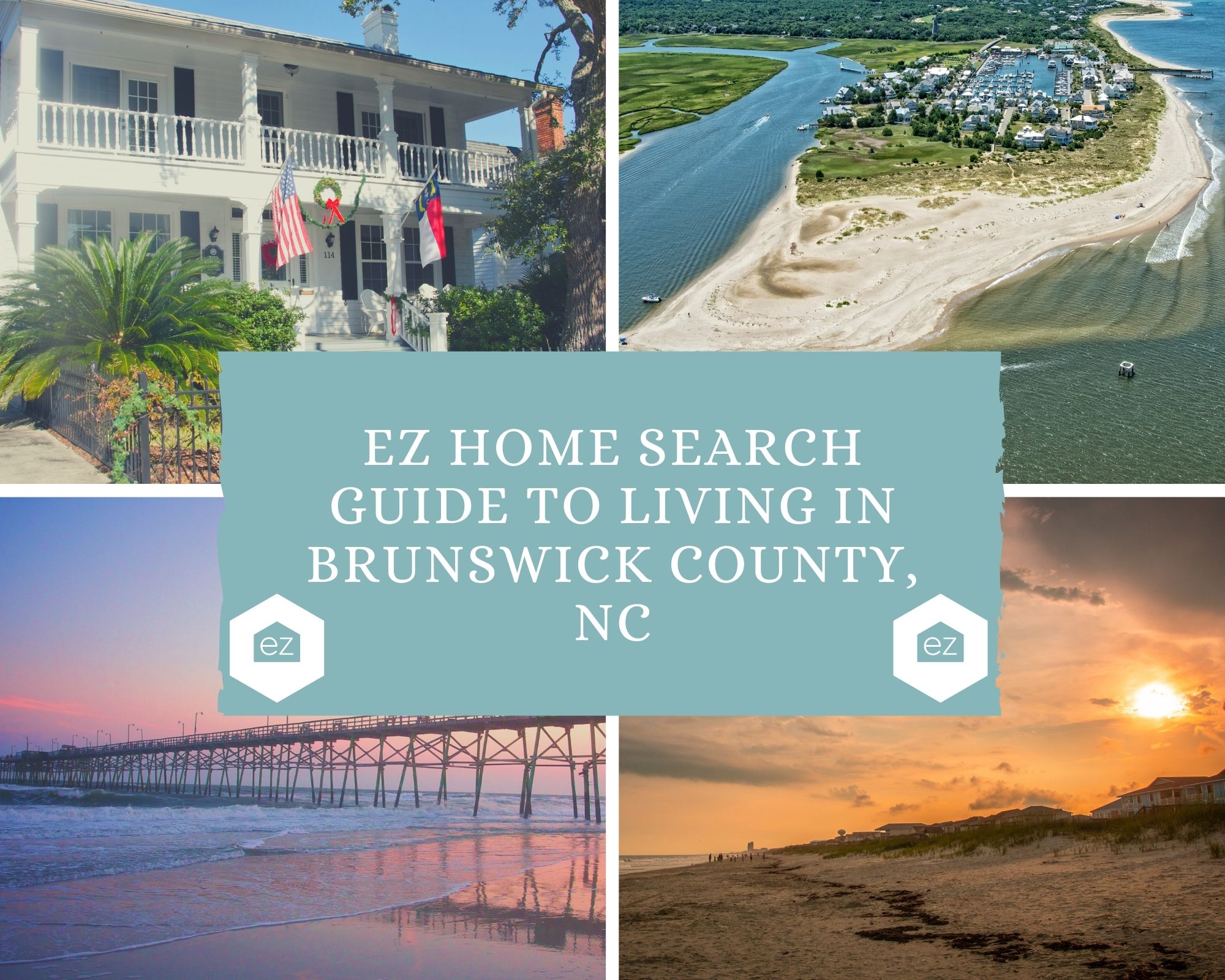 Brunswick, North Carolina house, beaches, and fishing pier