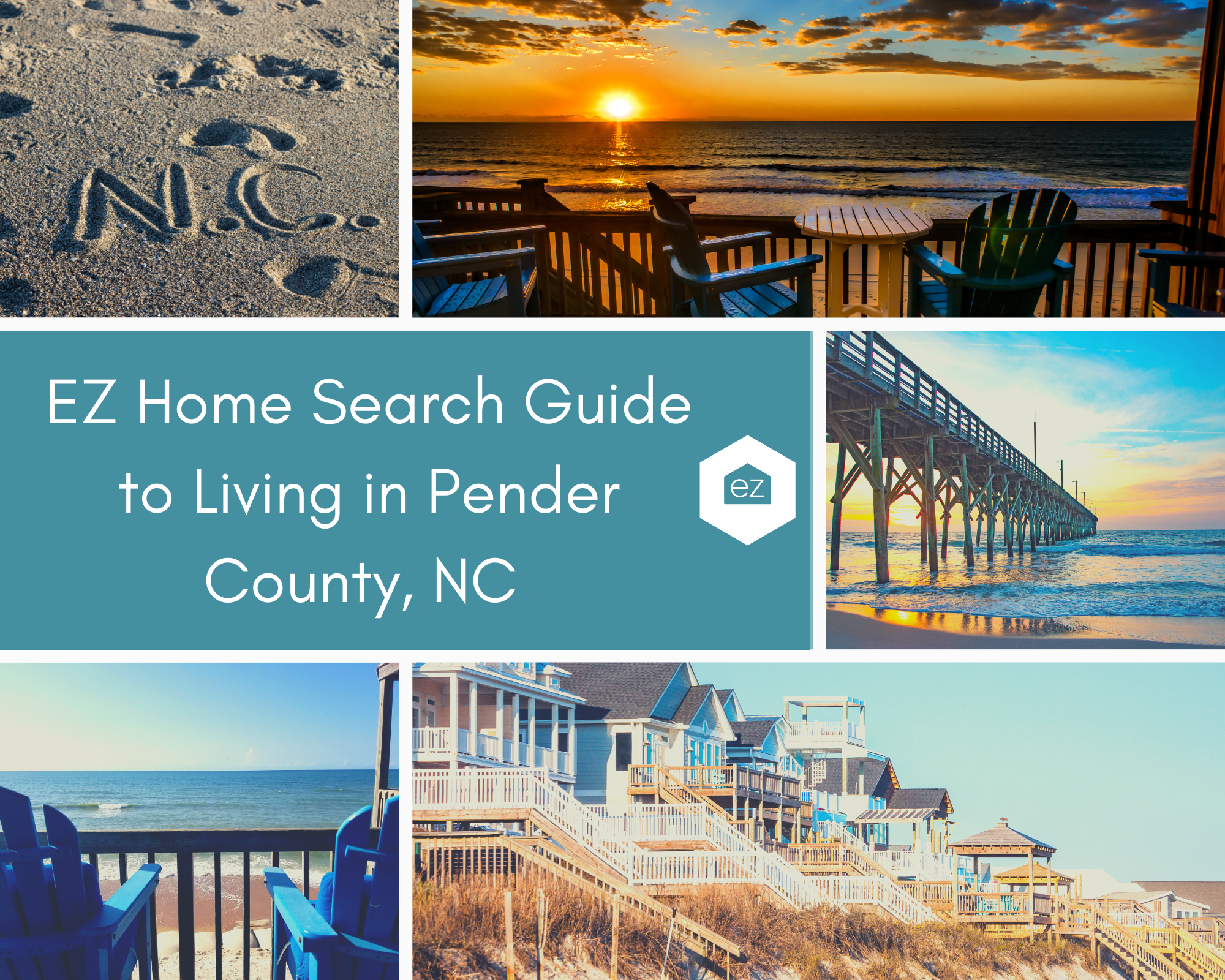 Photos of beaches along North Carolina, and Pender County