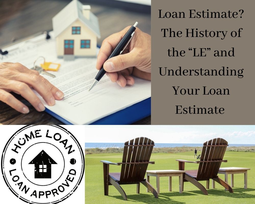 Home Loan photos, loan estimate, chairs with beach in background