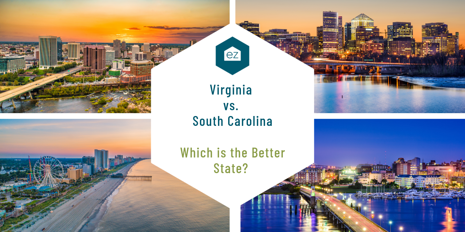 City comparison between VA and South Carolina