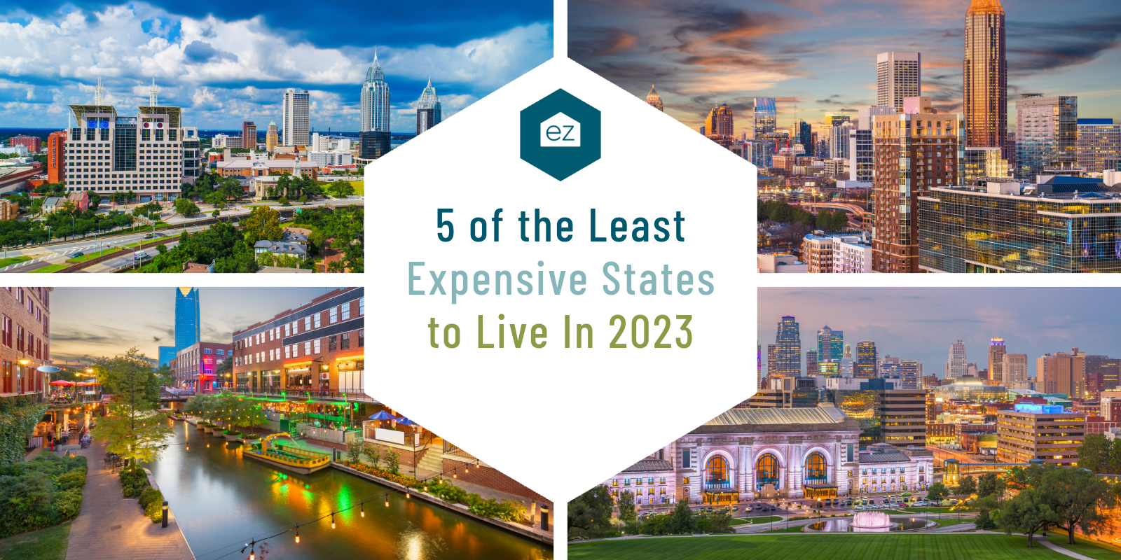 Least expensive states to live in the US 2023