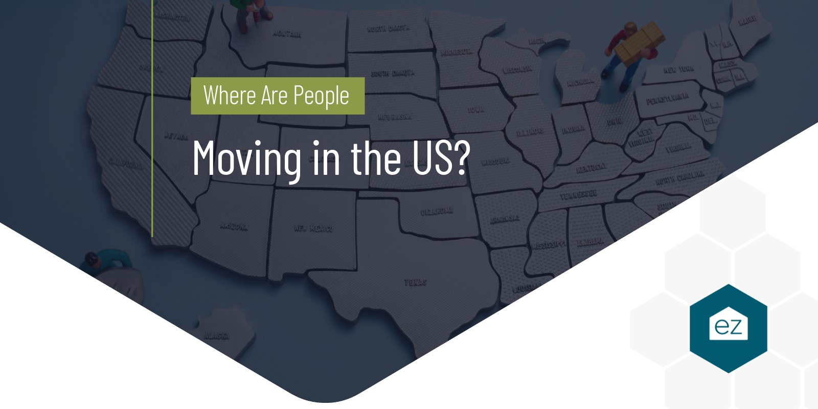 Map of where people are moving in the United States