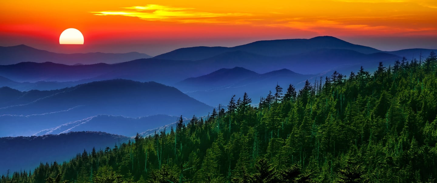 Tennessee Smoky Mountain Sunset