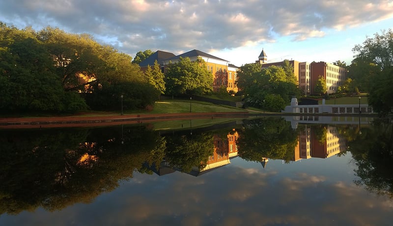 Lake at Clemson University in Clemson, South Carolina
