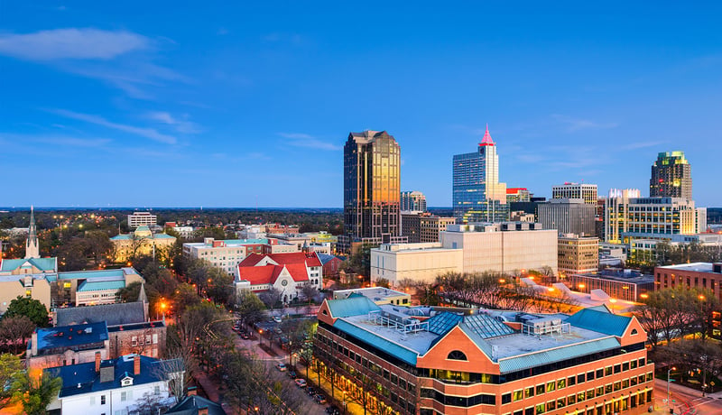 Buildings in downtown Raleigh, North Carolina